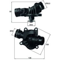 Thermostat, Kühlmittel MAHLE TI 234 88 von Mahle