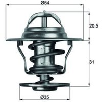 Thermostat, Kühlmittel MAHLE TX 13 87D von Mahle