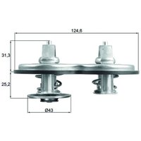 Thermostat, Kühlmittel MAHLE TX 141 83 von Mahle