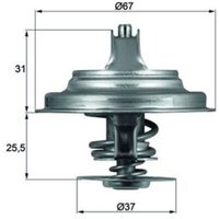 Thermostat, Kühlmittel MAHLE TX 25 80D von Mahle