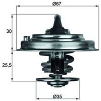 Thermostat, Kühlmittel MAHLE TX 30 92D von Mahle