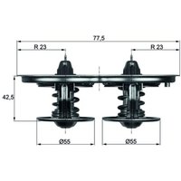 Thermostat, Kühlmittel MAHLE TX 32 75D von Mahle