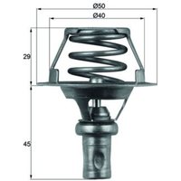 Thermostat, Kühlmittel MAHLE TX 66 91D von Mahle