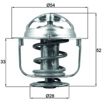 Thermostat, Kühlmittel MAHLE TX 176 82D von Mahle