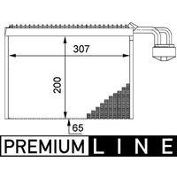 Verdampfer, Klimaanlage MAHLE AE 63 000P von Mahle