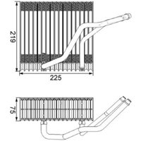 Verdampfer, Klimaanlage MAHLE AE 38 000S von Mahle