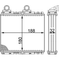 Wärmetauscher, Innenraumheizung BEHR MAHLE AH 222 000S von Mahle