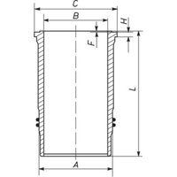 Zylinderhülse MAHLE 003 WN 38 01 von Mahle