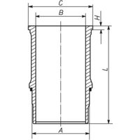 Zylinderlaufbuchse MAHLE 227 WN 65 01 von Mahle