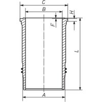 Zylinderlaufbuchse MAHLE 439 WN 04 01 von Mahle