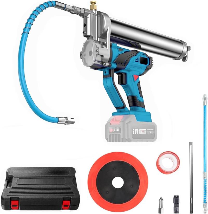 Akku Fettpresse für Makita 18V MAX Akku – 10000 PSI elektrische Fettpresse mit 18 Zoll langem Hochdruckschlauch (ohne Akku) von Mainen