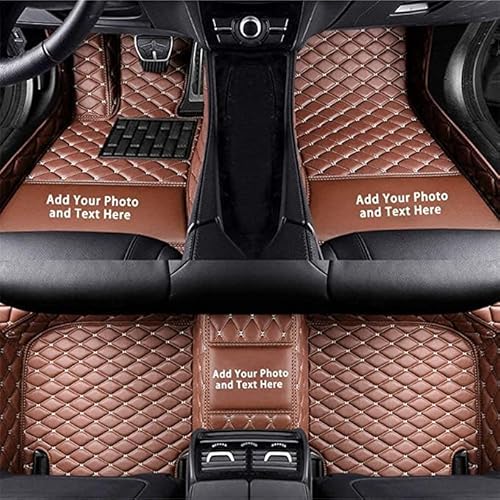 Custom Auto-Fußmatten für BMW für X1 X2 X3 X4 X5 X6 X7 Leder Wasserdicht Abriebfest Mit Aufbewahrungstasche Auto-Fussmatten,Farben:braun von Maipula