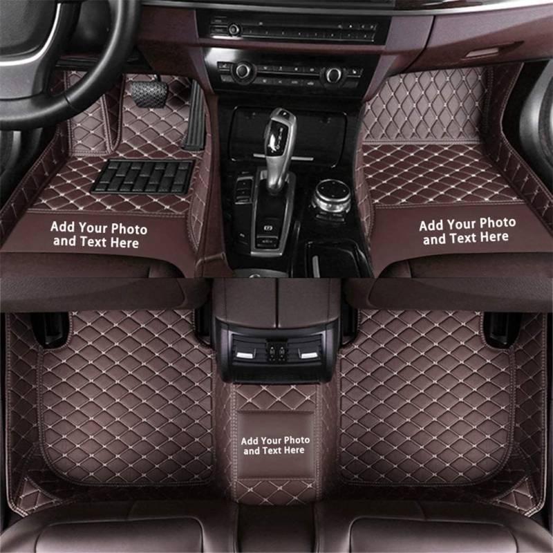 Custom Auto-Fußmatten für Mazda für CX3 CX5 CX7 CX9 Mazda3 Mazda6 Leder Wasserdicht Abriebfest Mit Aufbewahrungstasche Auto-Fussmatten,Farben:Kaffee von Maipula