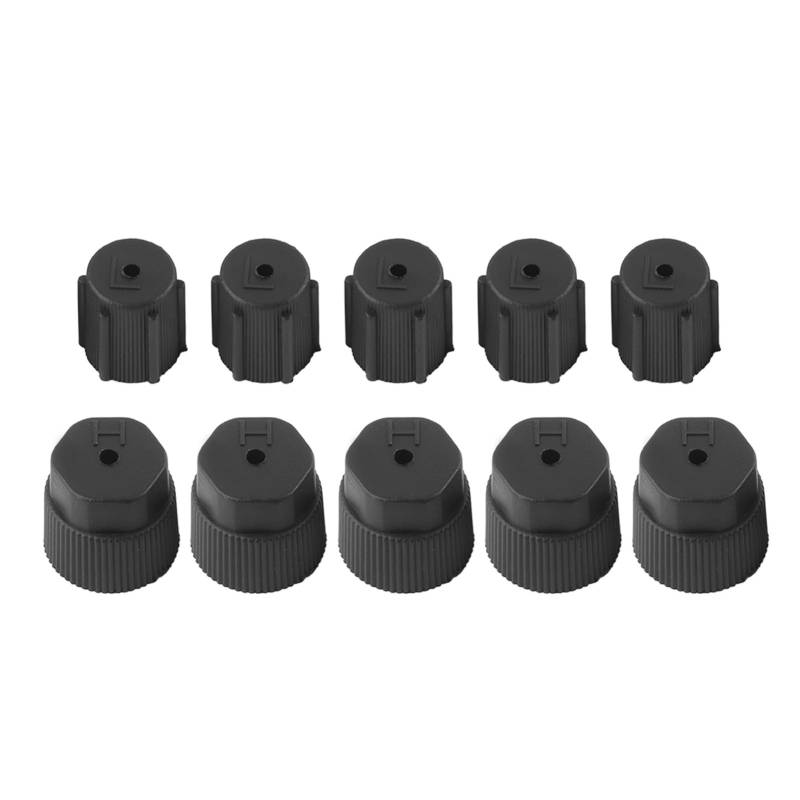 10pcs Universal Air Conditioning Service Cap A/C Reparatur Kältemittel Ladeanschluss Autozubehör von Majatou