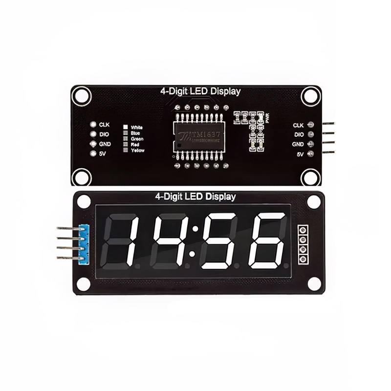 7-Segment Display Modul 4-stellig weiss von MakerMind