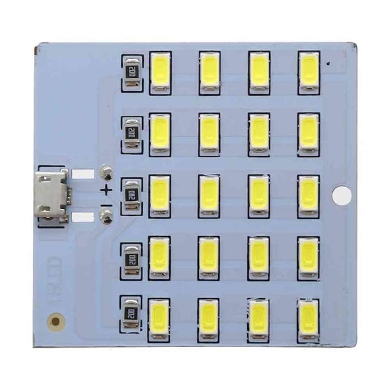 MakerMind 20 Led Panel 5V MicroUSB Beleuchtung Licht Weiß 5730 SMD von MakerMind