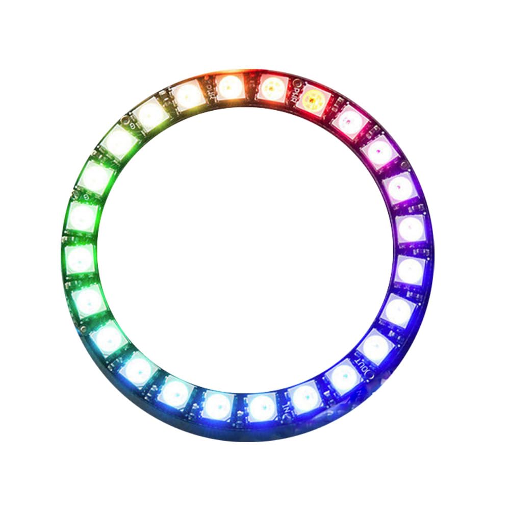 MakerMind 24Bit RGB LED Ring WS2812 5V 66mm Durchmesser ähnl. Neopixel kompatibel mit Arduino, Raspberry Pi von MakerMind