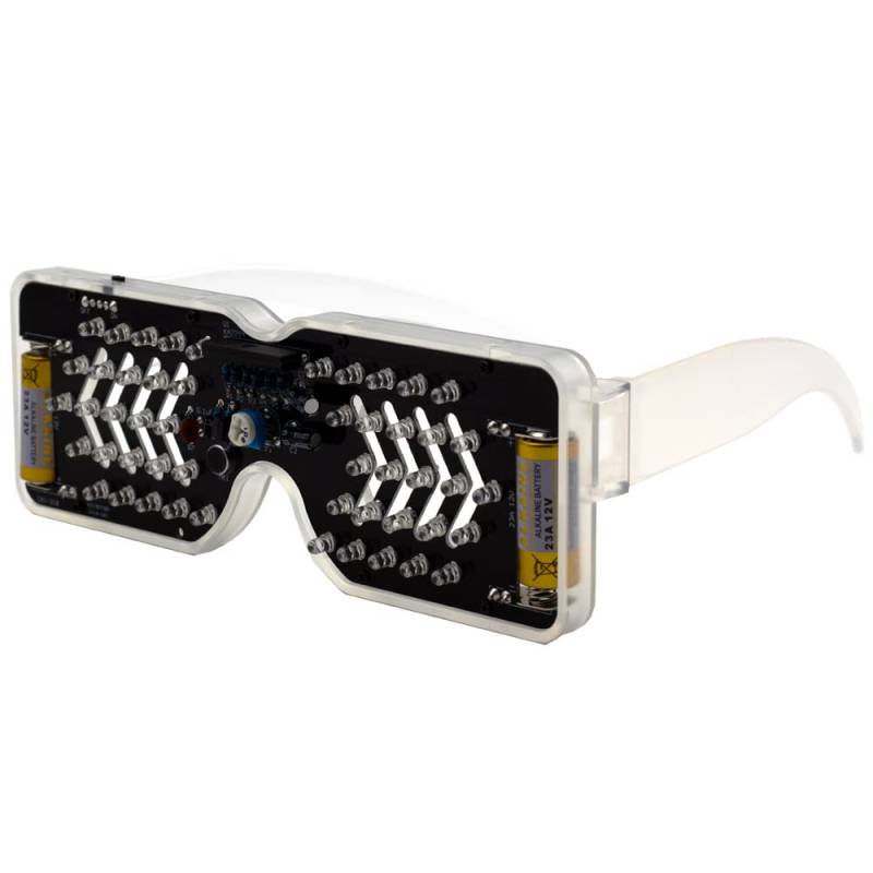 MakerMind Bausatz: Blinkende DIY LED Brille (grün) von MakerMind