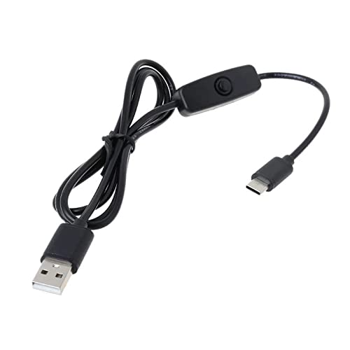 MakerMind USB auf USB-C Kabel mit An/Aus-Schalter kompatibel mit Raspberry Pi 4 1m von MakerMind