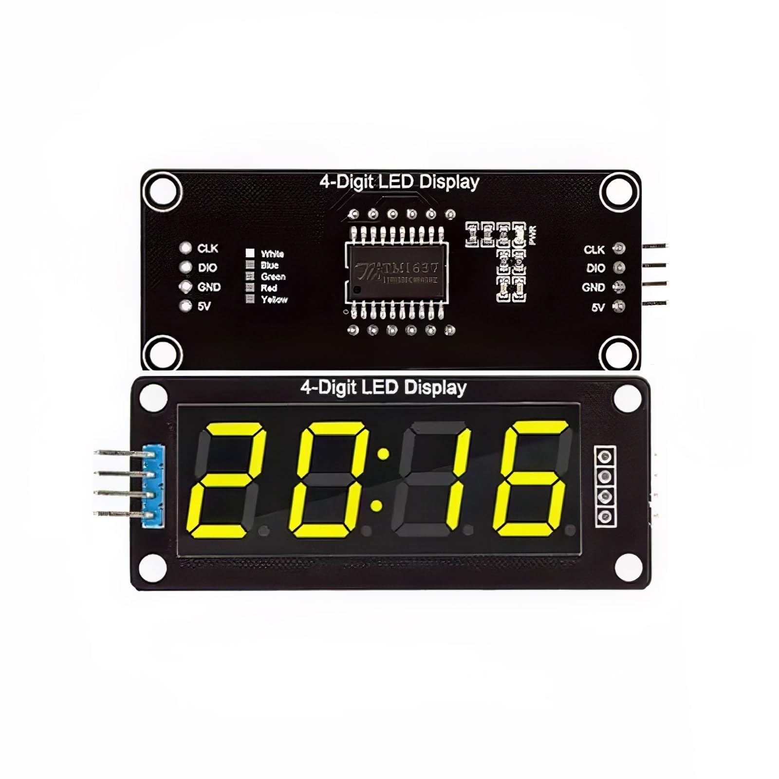 TM1637 7-Segment Display Modul 4-stellig gelb von MakerMind