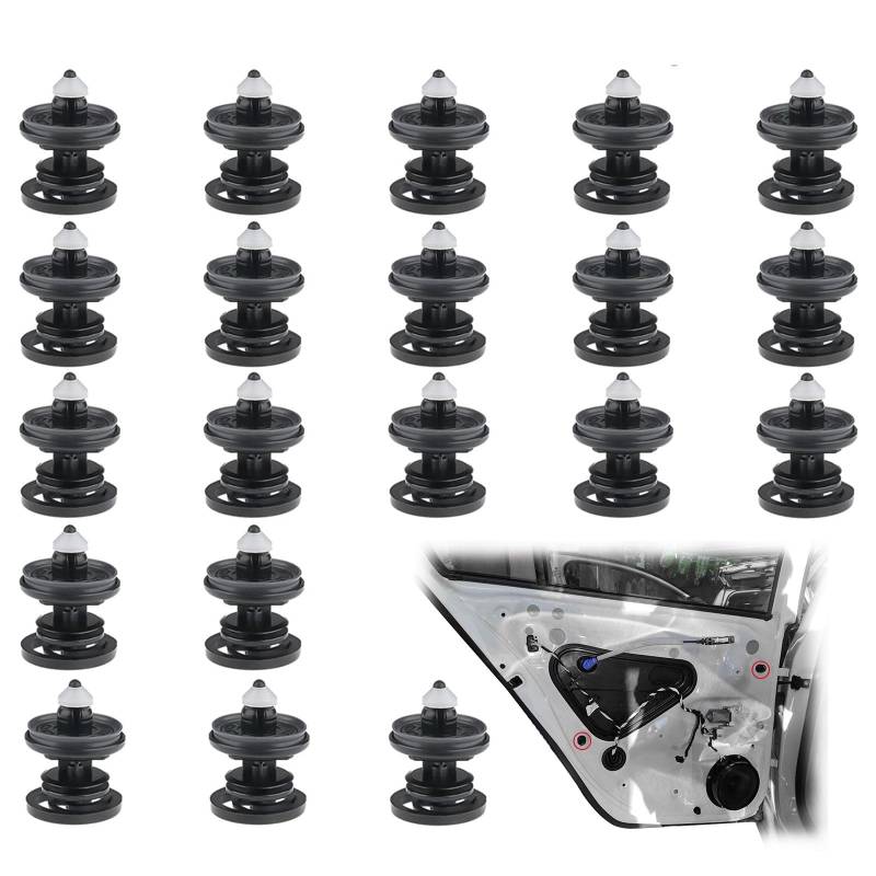 20 Stück Türverkleidung Befestigung Clips Set, Türverkleidungs Clips für T5, Türbefestigungsclips für Golf 5 6 7, A4 A5 A6, Perfekt für Autotürreparaturen von Makoto Nobu