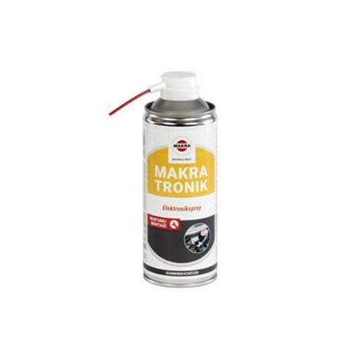 Makra Elektronikspray 400 ml - Reinigt, Pflegt und Konserviert Elektrische Kontakte - Feuchtigkeitsverdränger für Zündkabel und Verteilerkappen - 1 Stück von Makra