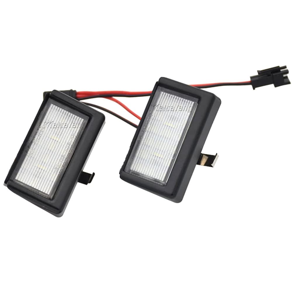 Malcayang Weiße LED-Kennzeichenleuchte Kennzeichen Rücklicht Rücklicht Ersatz für Benz ML W164 2004-2012, Benz GL X164 2005-2012, für Smart Roadster 452 2003-2006 von Malcayang