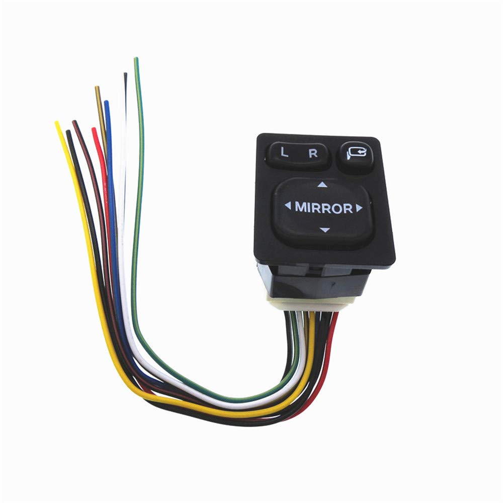 Power Auto Rückspiegel Klappschalter mit Kabelbaum 84872-52040 für Vios Rav4 Camry von Malcayang