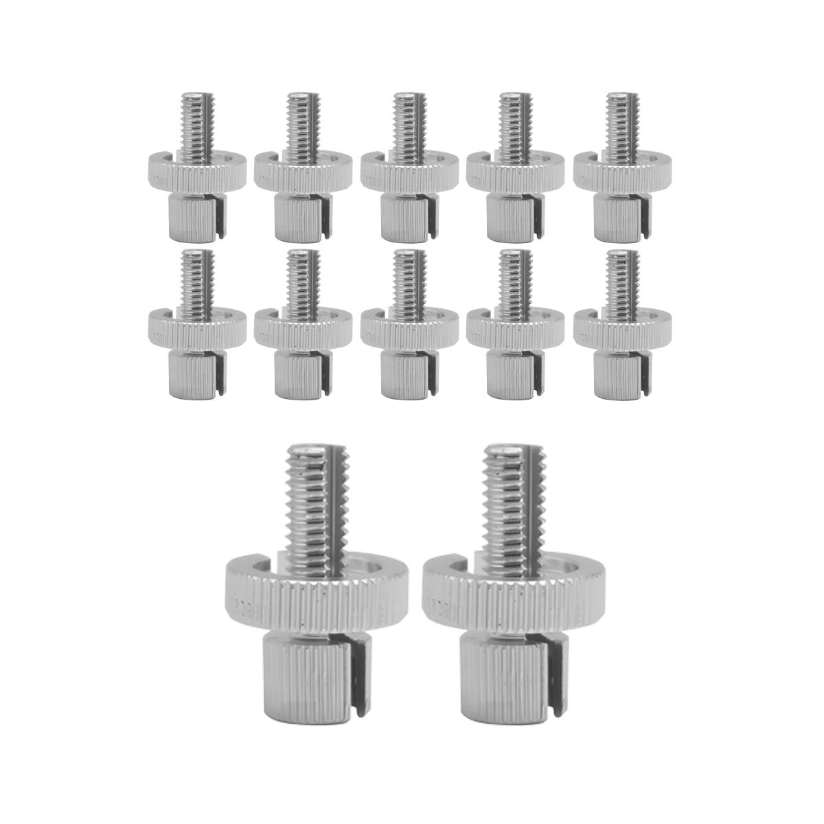 Mandark 12 Stück Auto-Kupplungs-Bremskabel-Einstellschraube, 8 mm M8, metrische Fahrzeugkabel-Einstellmutter, Automobil-Bremskabel-Griff-Einstellschrauben, Zubehör, universell für ATV, Motorrad von Mandark