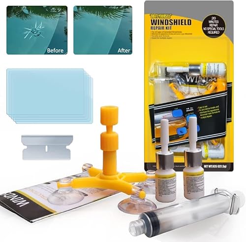 Manelord Car Windschutzscheibe Reparaturset Werkzeug für PKW Chip und Crack, Auto Windshield Repair Kit von Manelord