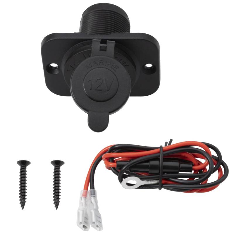 MangWany Auto Zigarettenanzünder Steckdose 12V/24V für Auto Boot Motorrad Marine ATV RV von MangWany