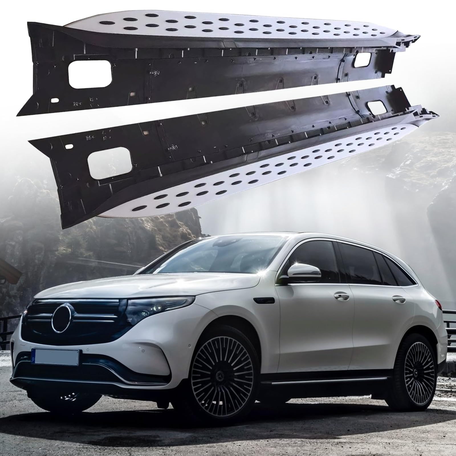 Side Step Nerf Bar Trittbrett passend für Mercedes Benz EQC N293 2019 2020 2021 von ManiGoon