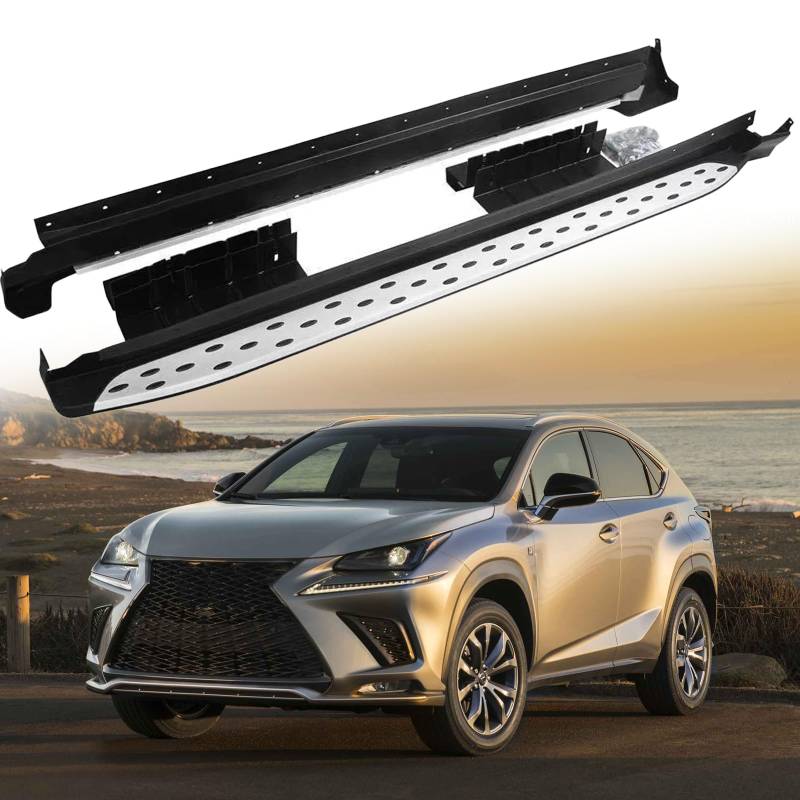 Trittbretter passend für Lexus NX 2015–2021 Side Step Nerf Bars mit Licht von ManiGoon