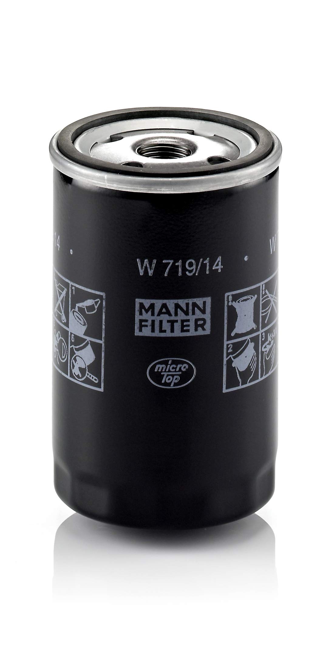MANN-FILTER W 719/14 - Schmierölwechselfilter – Für PKW von MANN-FILTER