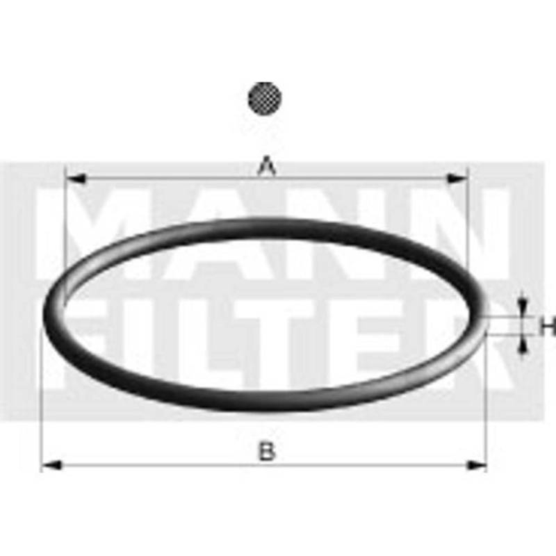 MANN-FILTER Di 007-00 Ölfilterdichtung für PKW von MANN-FILTER