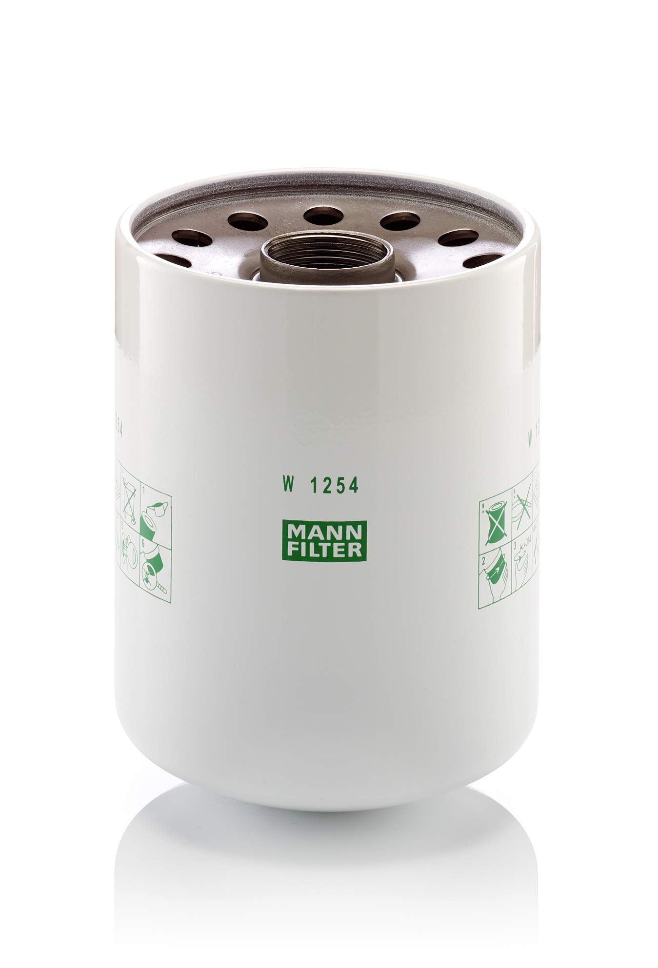 MANN-FILTER W 1254 x Ölfilter – Ölfilter Satz mit Dichtung/Dichtungssatz – Für PKW und Nutzfahrzeuge von MANN-FILTER