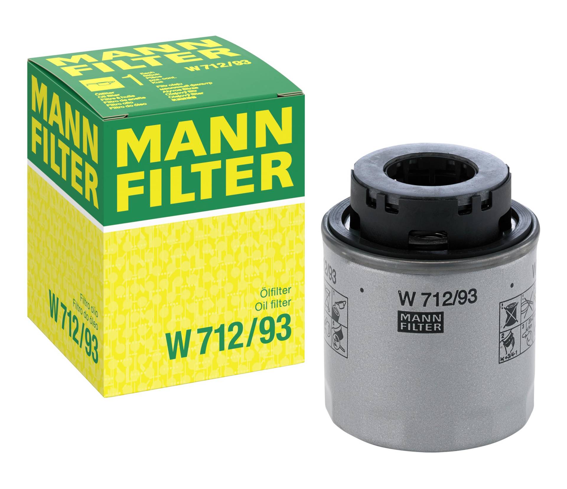 MANN-FILTER W 712/93 Ölfilter – Für PKW von MANN-FILTER