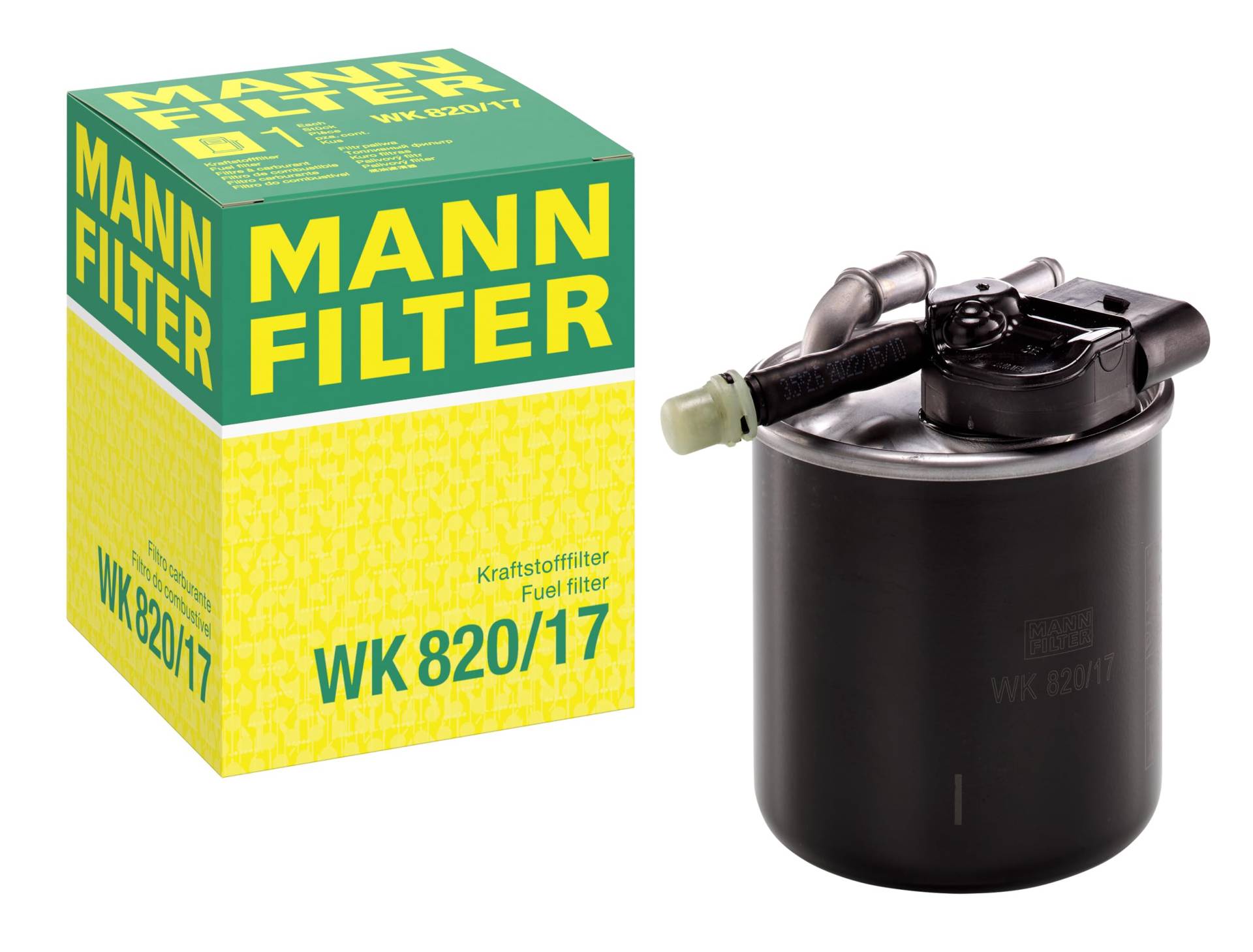 MANN-FILTER WK 820/17 Filtro de combustible – Para automóviles y Vehículos de utilidad von MANN-FILTER