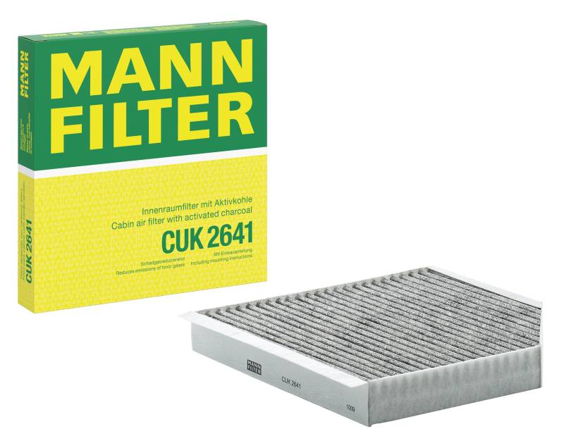 MANN-FILTER CUK 2641 Innenraumfilter – Pollenfilter mit Aktivkohle – Für PKW von MANN-FILTER