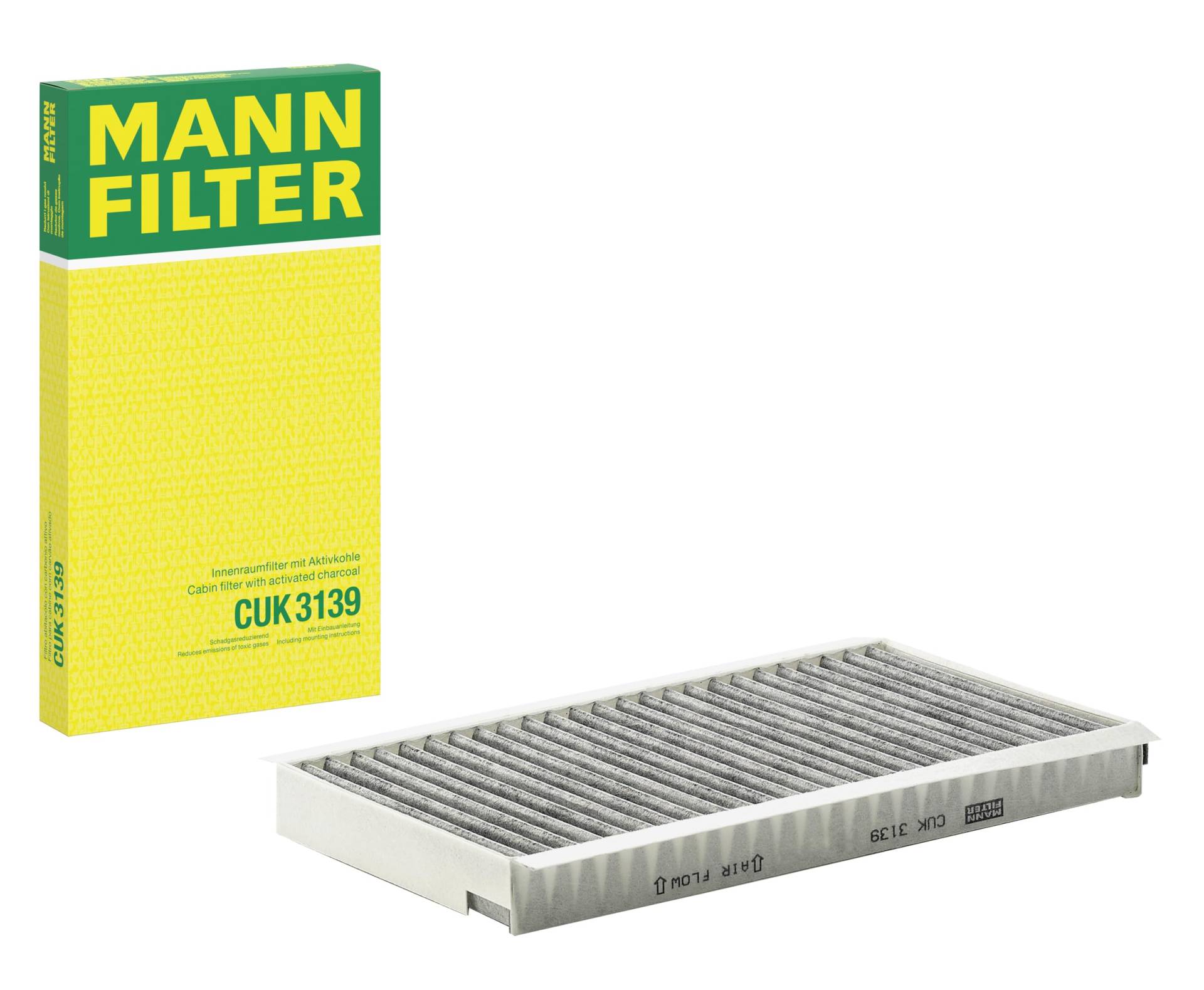 MANN-FILTER CUK 3139 Innenraumfilter – Für PKW – 2 Kabinenluftfilter pro Auswechslung benötigt von MANN-FILTER