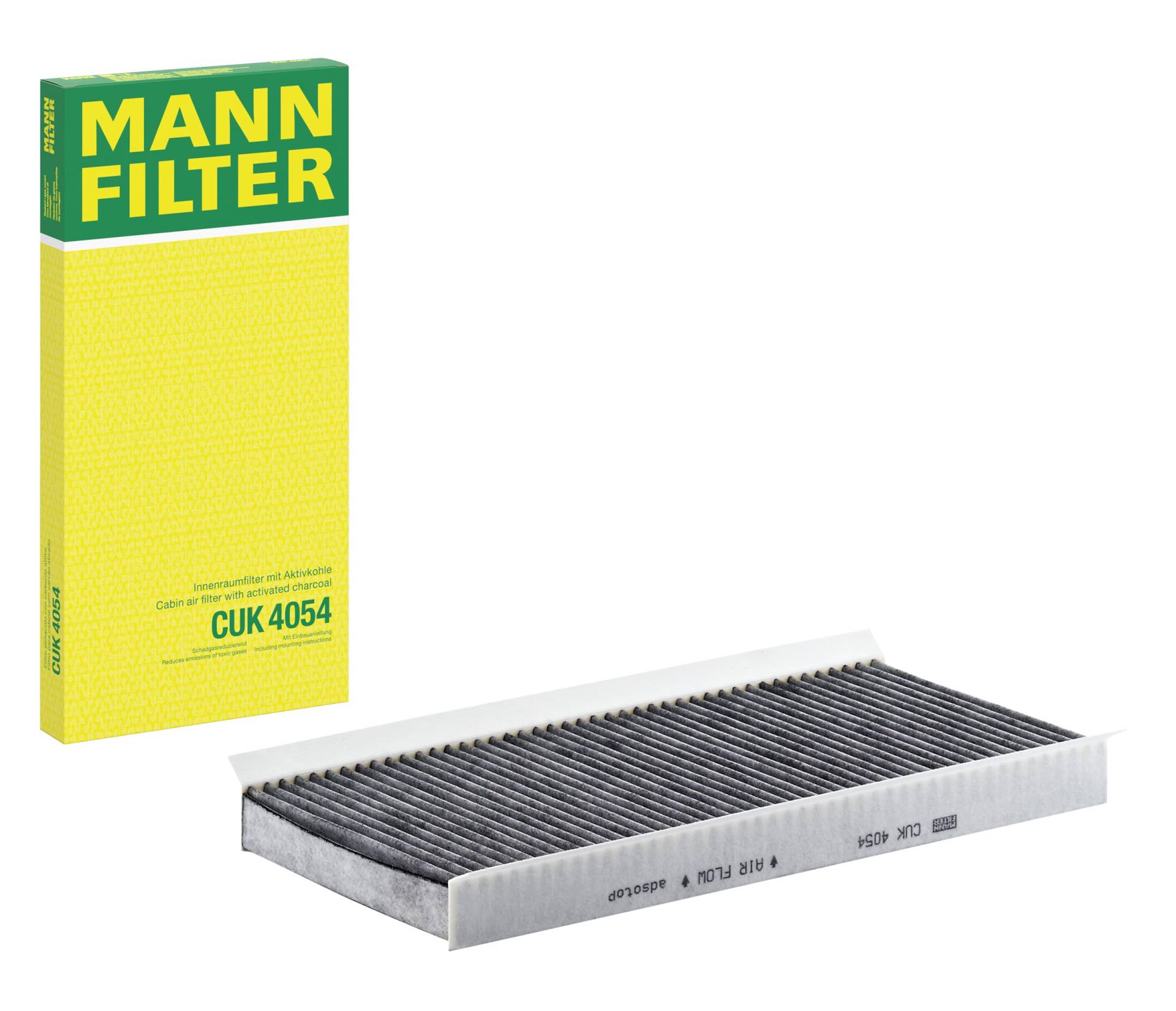 MANN-FILTER CUK 4054 Innenraumfilter – Pollenfilter mit Aktivkohle – Für PKW von MANN-FILTER