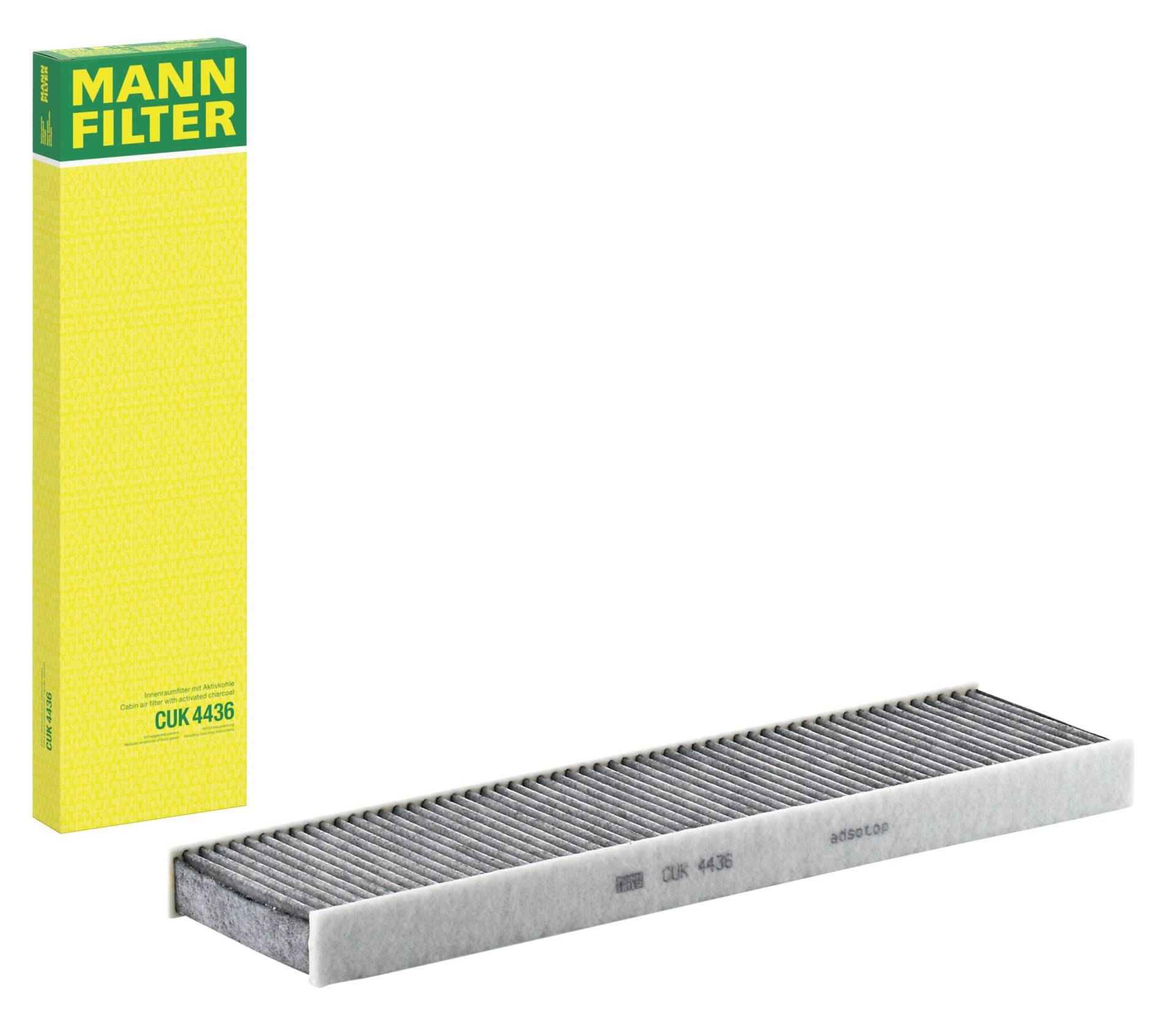 MANN-FILTER CUK 4436 Filtro de habitáculo – Filtro de habitáculo con carbón activo para automóviles von MANN-FILTER