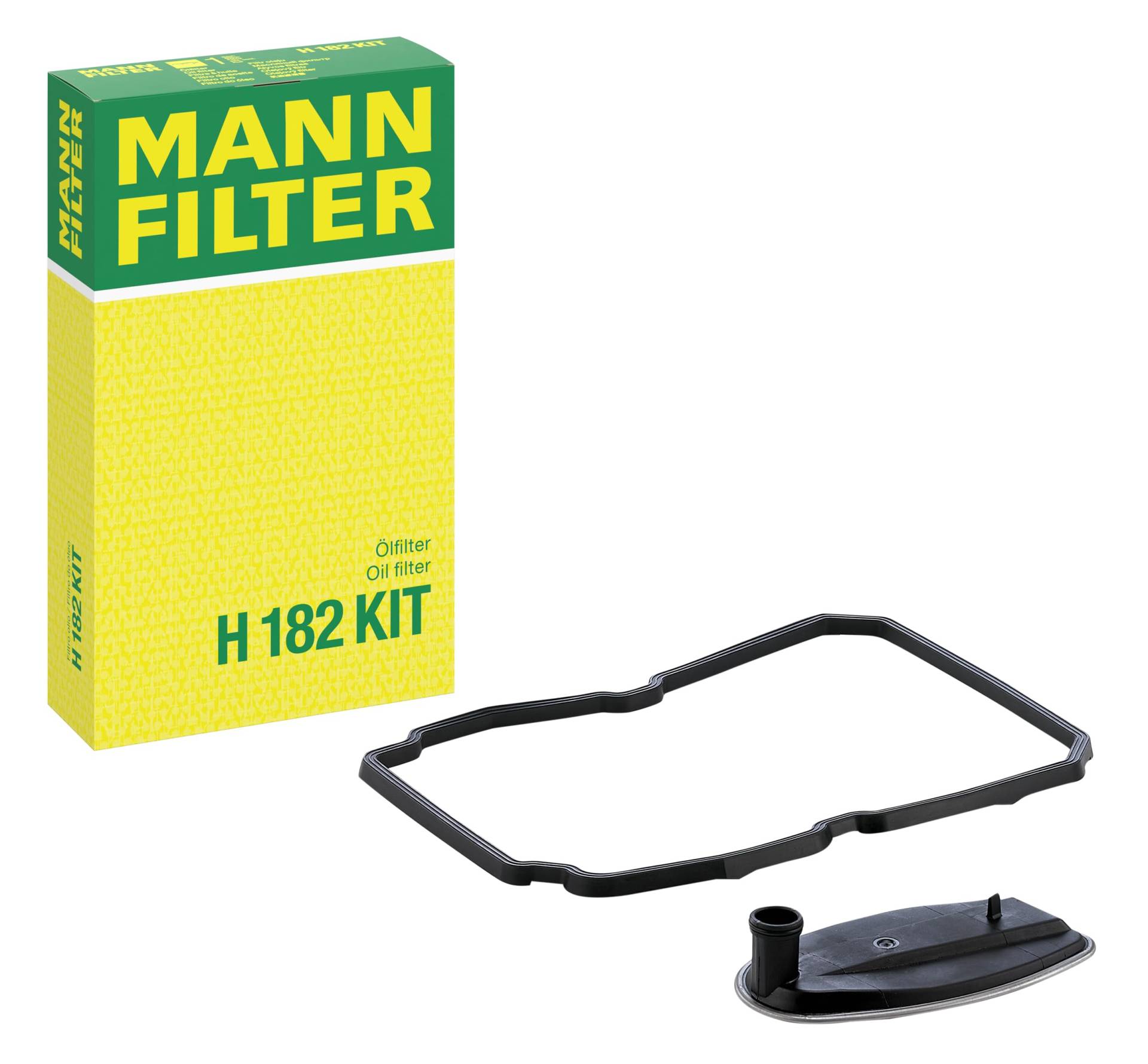MANN-FILTER für Automatikgetriebe H 182 KIT Ölfilter – Getriebefilter mit Ölwannendichtung – Für PKW und Busse von MANN-FILTER