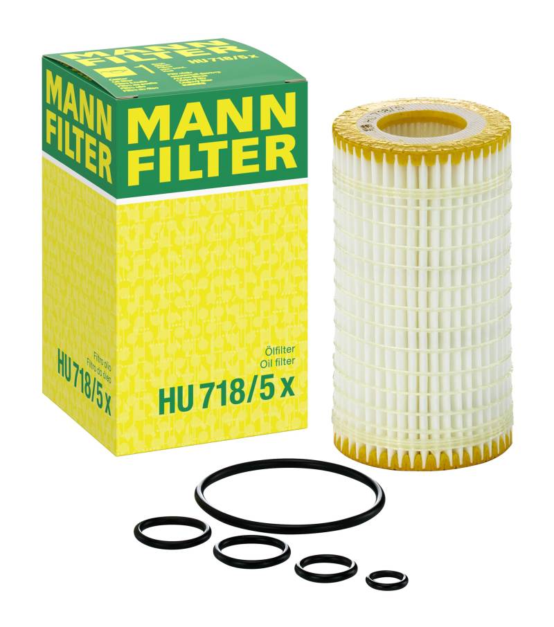 MANN-FILTER HU 718/5 X Ölfilter – Ölfilter Satz mit Dichtung/Dichtungssatz – Für PKW von MANN-FILTER