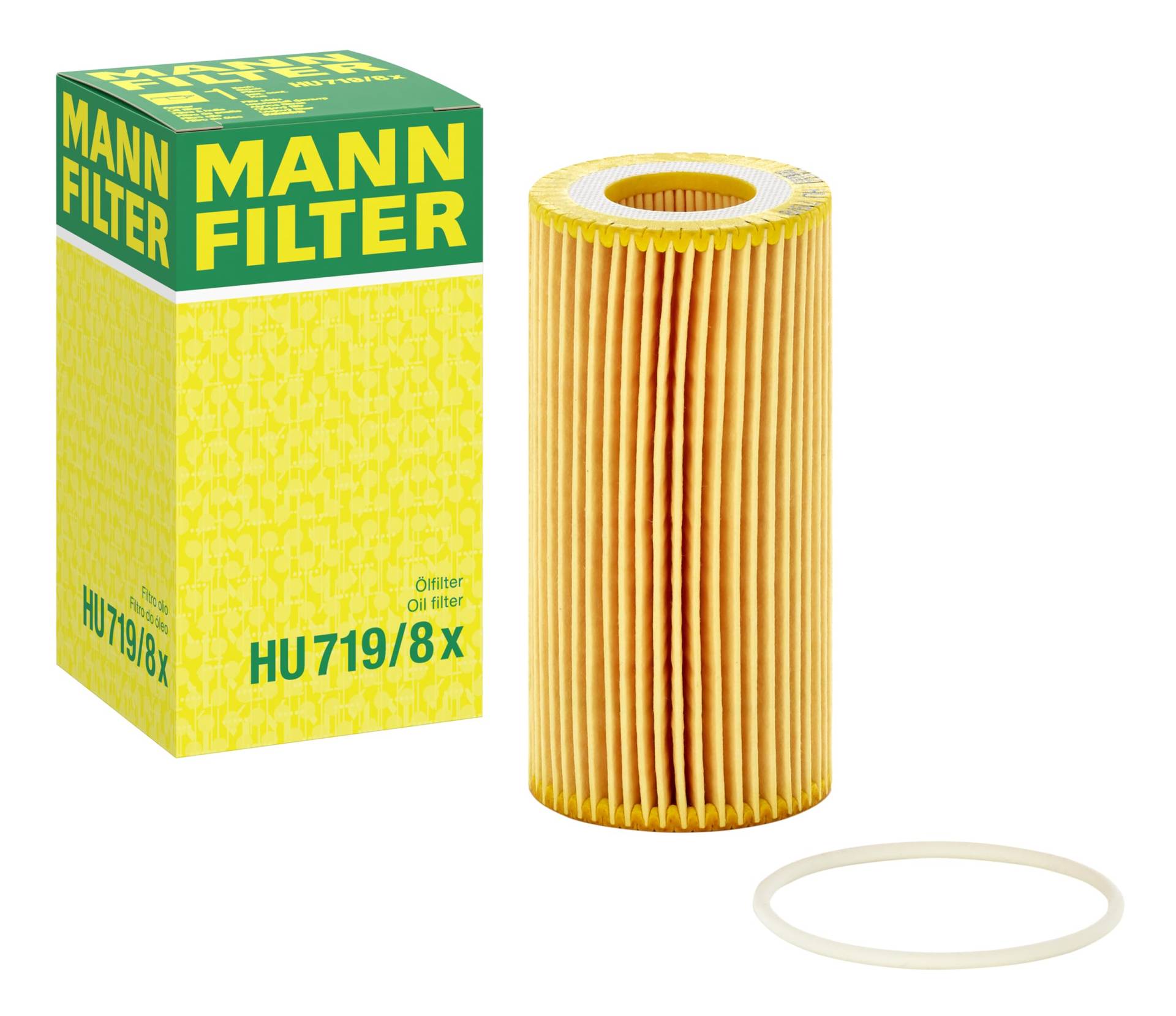 MANN-FILTER HU 719/8 X Ölfilter – Ölfilter Satz mit Dichtung / Dichtungssatz – Für PKW von MANN-FILTER