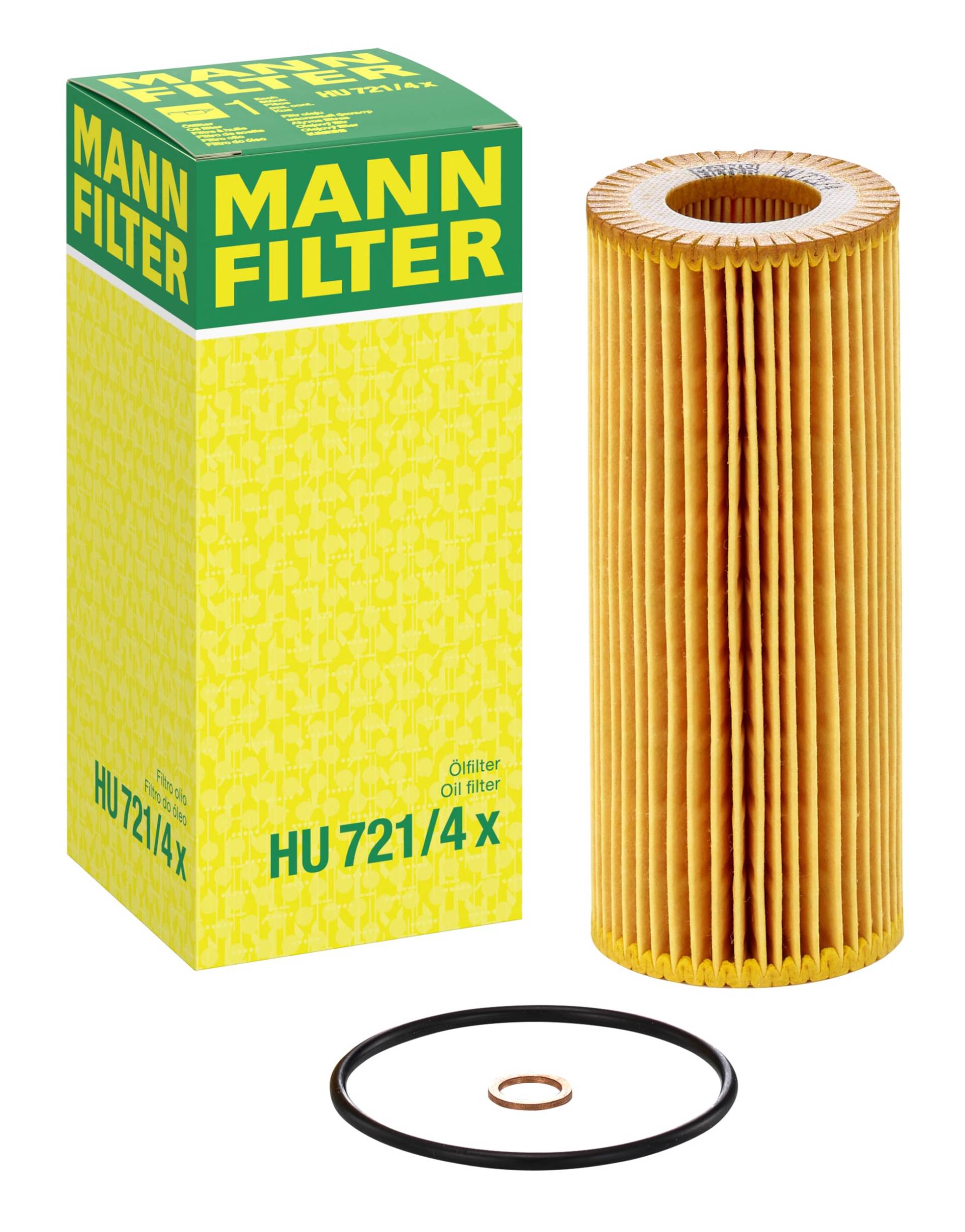 MANN-FILTER HU 721/4 X Ölfilter – Ölfilter Satz mit Dichtung / Dichtungssatz – Für PKW von MANN-FILTER