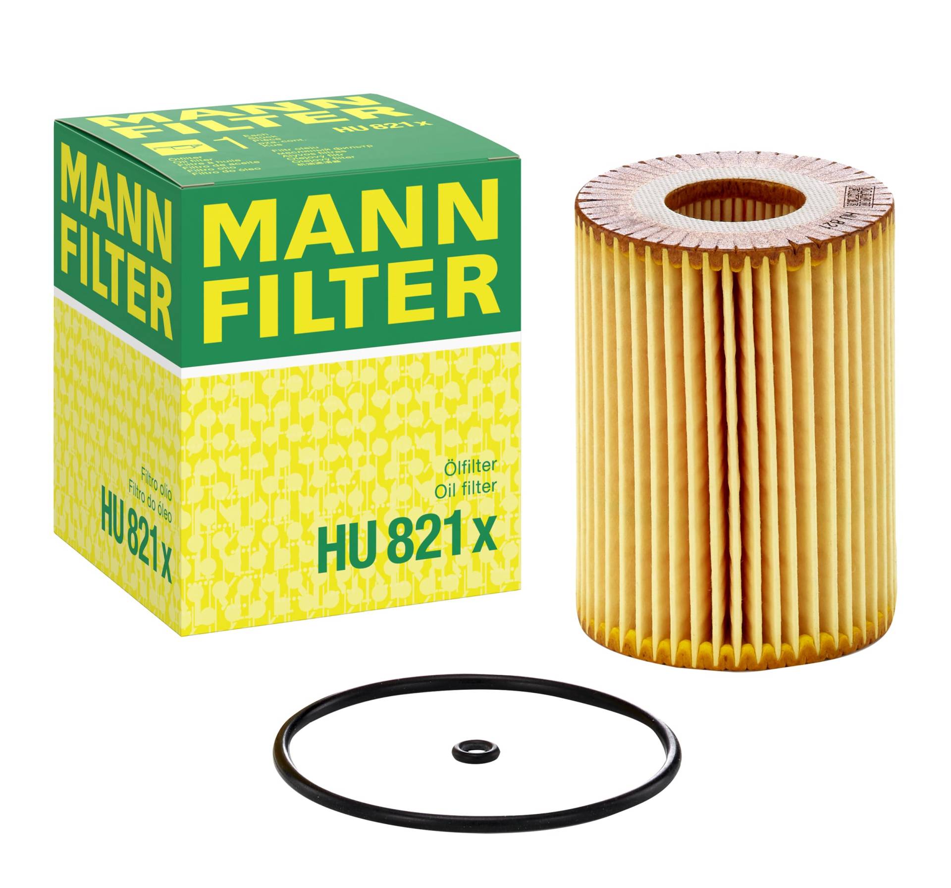 MANN-FILTER HU 821 X Ölfilter – Ölfilter Satz mit Dichtung / Dichtungssatz – Für PKW von MANN-FILTER