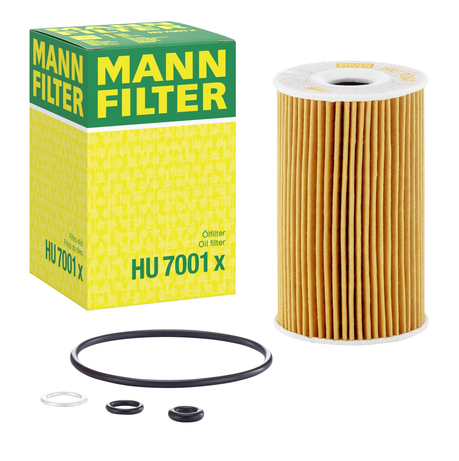 MANN-FILTER HU 7001 x Ölfilter – Ölfilter Satz mit Dichtung / Dichtungssatz – Für PKW von MANN-FILTER