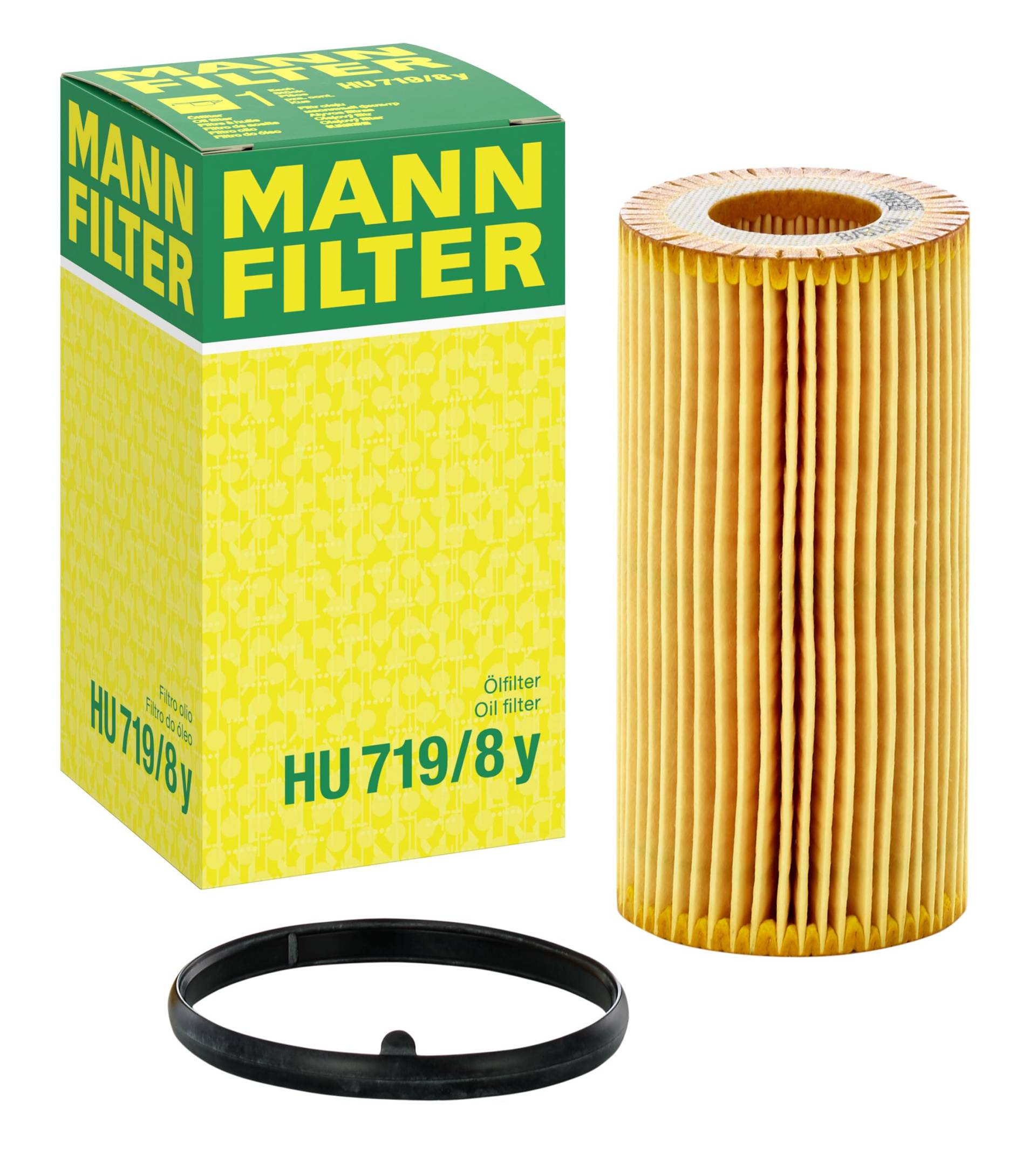 MANN-FILTER HU 719/8 y Ölfilter – Ölfilter Satz mit Dichtung / Dichtungssatz – Für PKW von MANN-FILTER