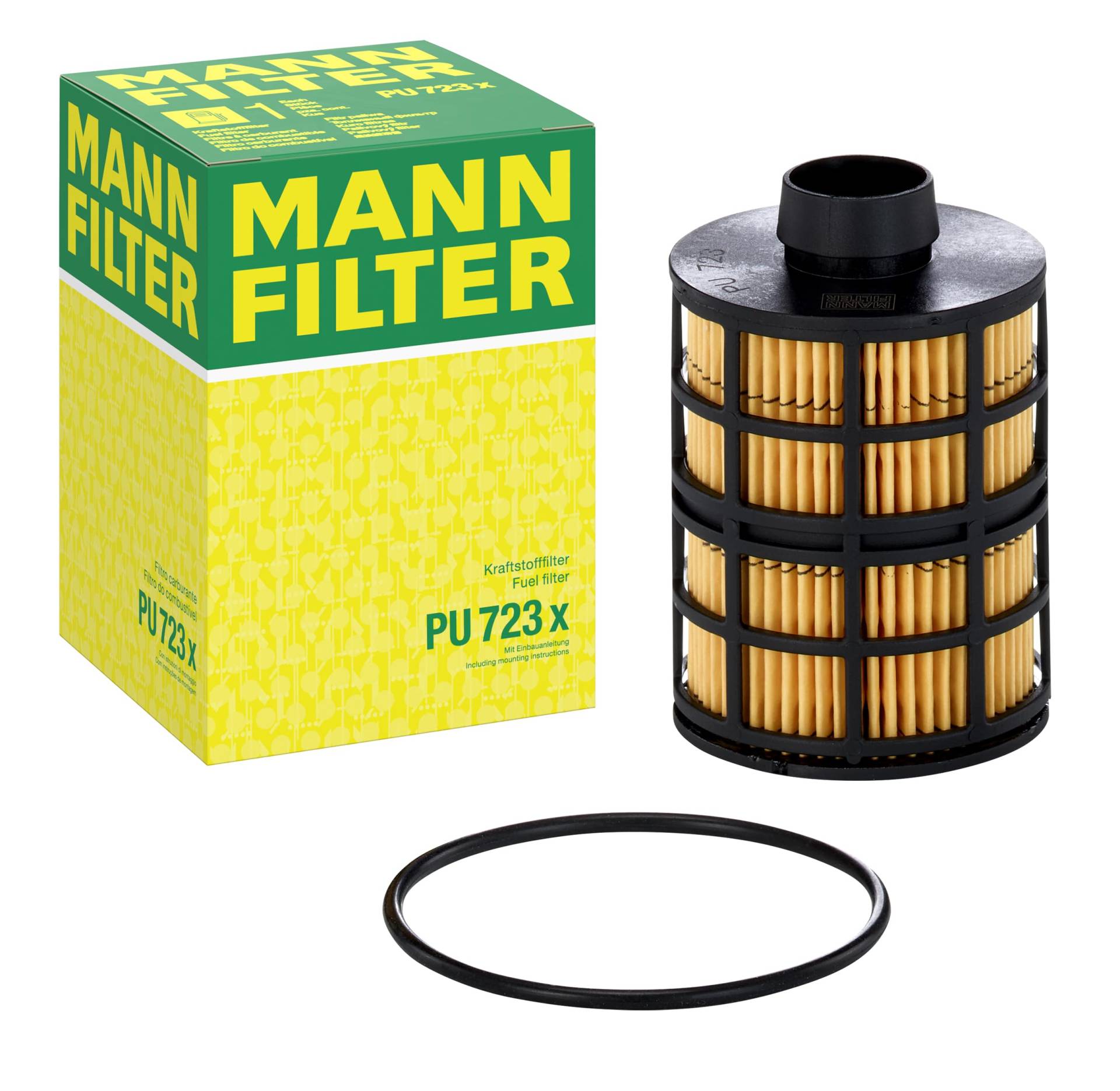 MANN-FILTER PU 723 X Kraftstofffilter – Kraftstofffilter Satz mit Dichtung/Dichtungssatz – Für PKW von MANN-FILTER